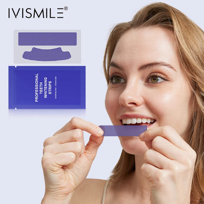 Best Selling Professional Sensitive-Free Purple Purple Teeth Whitening Strips Colour Corrector Dry Strips 7 Pairs