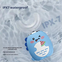 Wholesale Cute Cartoon U-Shaped Electric Toothbrush for 3-6-12 Years Old Cross-Border Children'S Charging Toothbrush